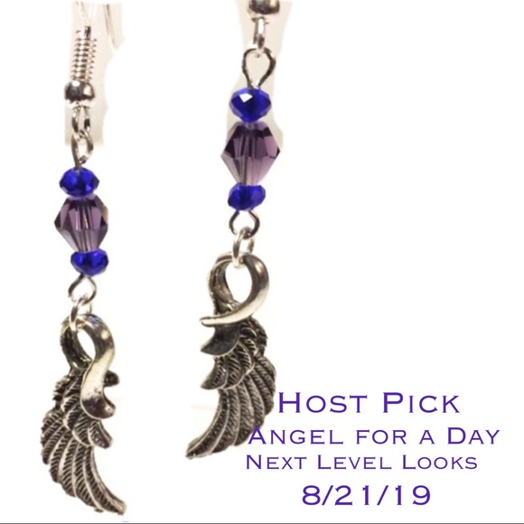 RoseAmethyst Jewelry - HP • Angel Wing Earrings